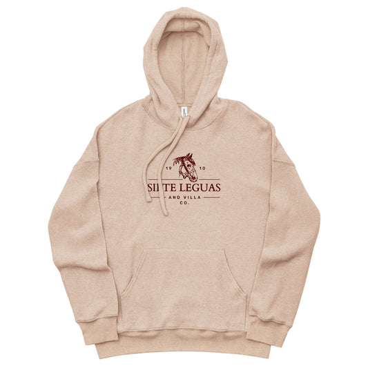 SIETE LEGUAS AND VILLA CO. sueded fleece embroidered hoodie